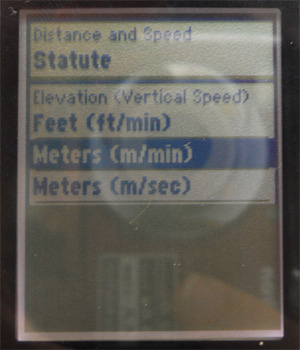 Elevation Menu