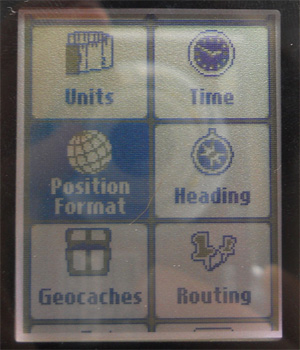 Position Format Menu