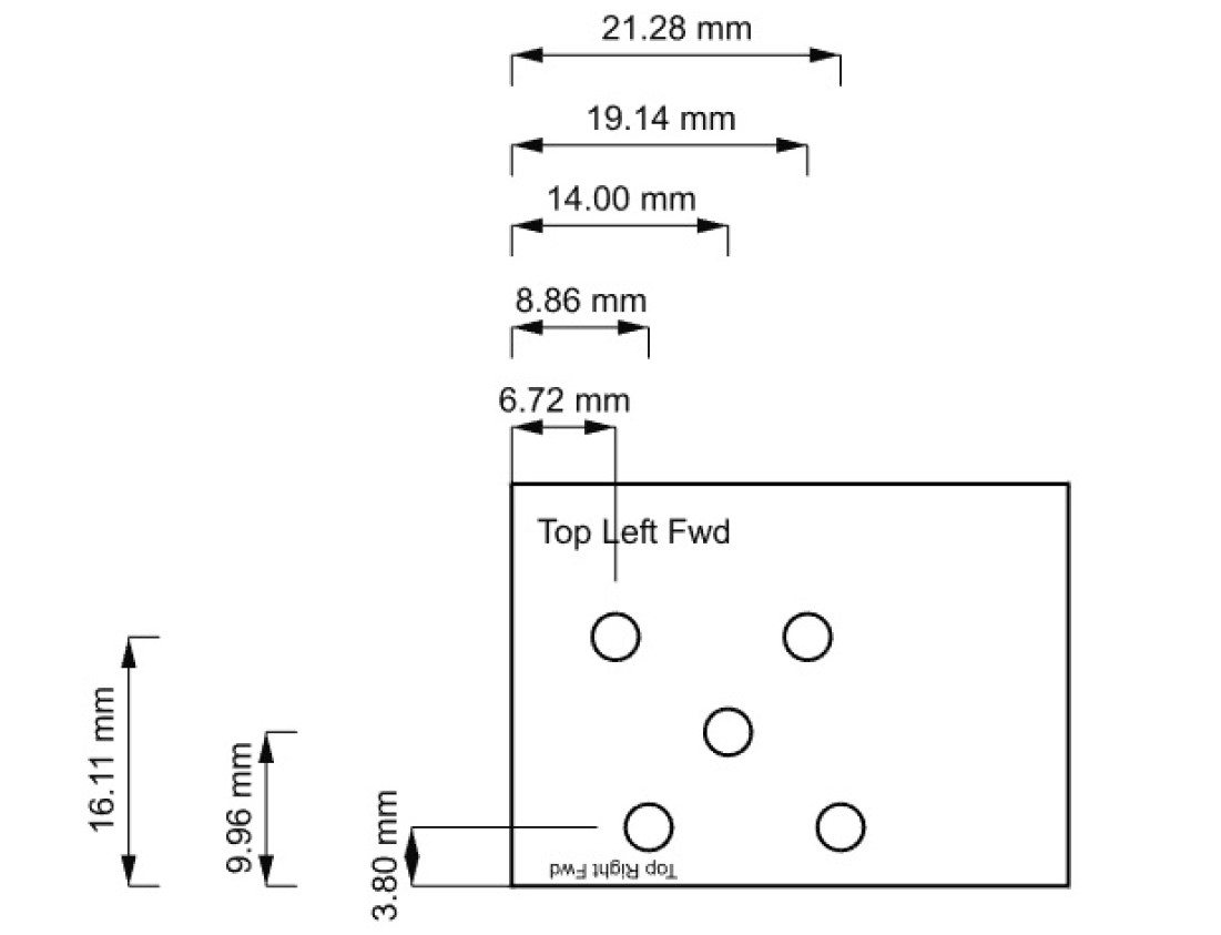 quad arm hole template