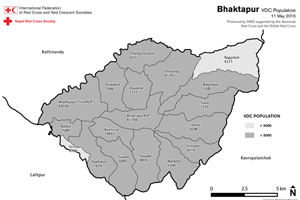 Map Of Bhaktapur District Nepal Maps